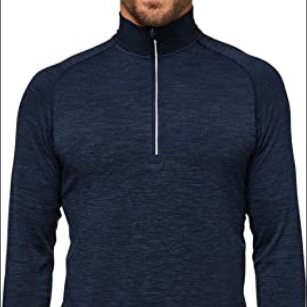 LULULEMON Men's 3/4 Zip Navy long sleeve